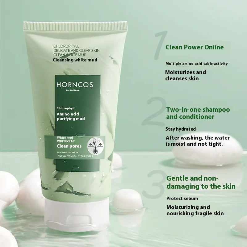 Chlorophyll Amino Acid Cleanser Smooth Tender Cleansing Mud Blackhead