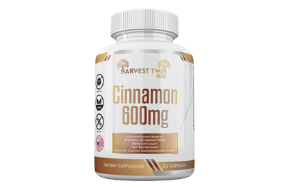 Harvest Twins Cinnamon Dietary Supplements - 600mg