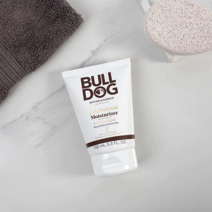 BULLDOG Mens Skincare and Grooming Face Moisturizer Age Defense, 3.3 Fluid Ounce Age Defying