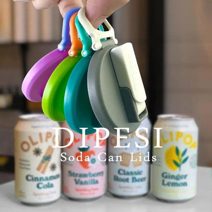 Color Soda Can Lids, Silicone Straws Soda Can Covers, Soda Can Lids with Straw, Reusable Can Covers For Soda, BPA-Free, for Fits Standard for Canned Beverage, Beer, Juice.