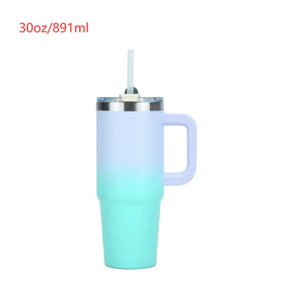 Stainless Steel Vacuum Insulated Tumbler with Lid and Straw