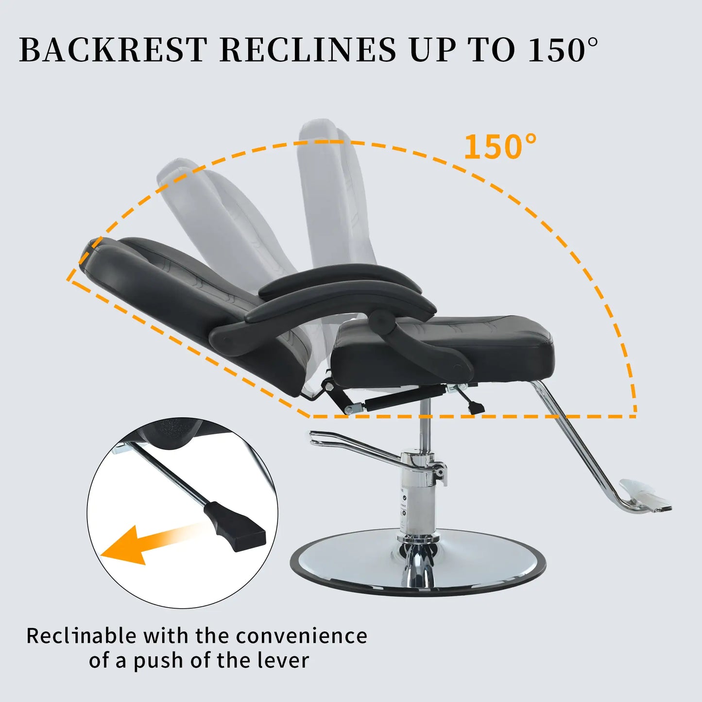 Metal Barber Salon Chair