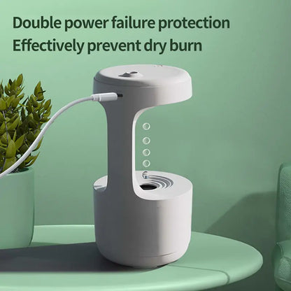 Water Droplet Air Humidifier Anti-gravity Diffuser