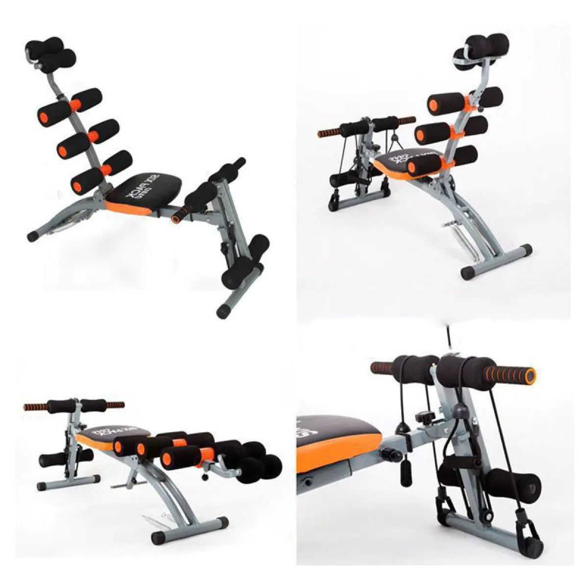 6-in-1 Abdominal Core & Abdominal Trainers, Twister Trainer Ab Exercise Machine Height Adjustable Incline Workout Equipment Ab Rocket Exerciser