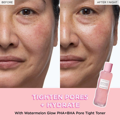 Glow Recipe PHA + BHA Face Toner - Korean Skin Care Toner, Pore Minimizer & Facial Exfoliator for Glass Skin - Tightening & Hydrating Skincare with Hyaluronic Acid & Watermelon (150ml) 5 Fl Oz (Pack of 1) Full Size