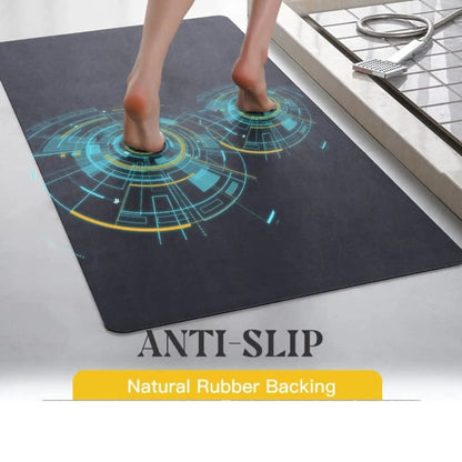 Bathroom Mat Quick Dry Shower Mats-Bathroom Floor Mats in Front of Bathtub 40x60cm