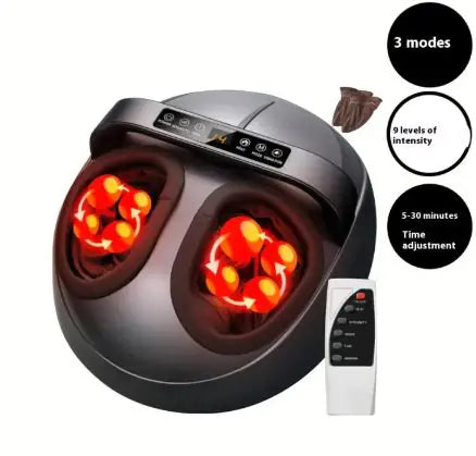 Foot Massager with Heat, Deep Kneading, Compression, Full Wrap Vibration Feet Massager Machine, Foot Warmer Under Desk, Size 13, Gifts for Men, Women