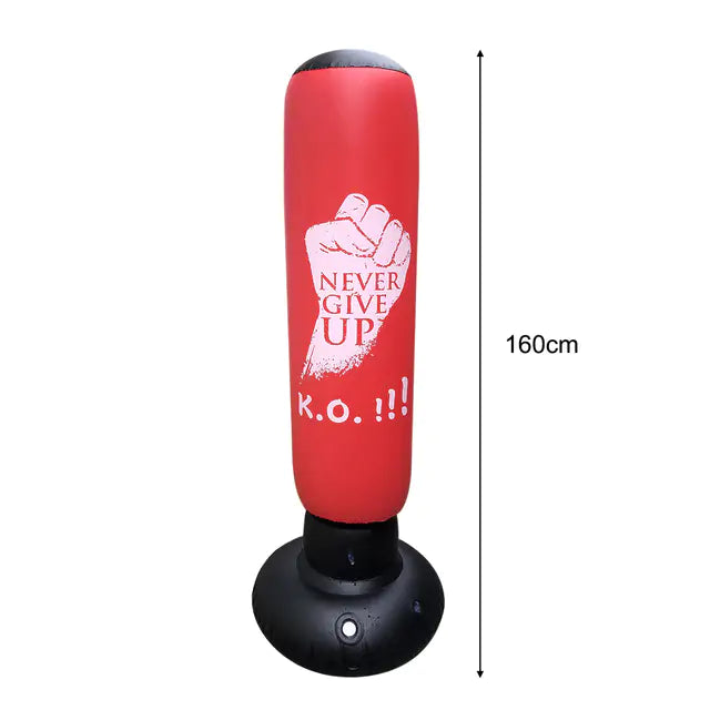 Punching Bag for Kids, Teen, and Adult - 61in" Extra Large Heavy Duty Inflatable Boxing Bag with Stand for Kids - Karate Stocking Stuffers, Gift for Boys