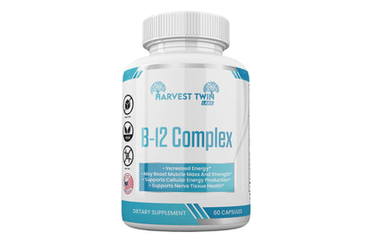 Harvest Twin B-12 Complex Vitamin Supplement for Increased Energy & Vitality