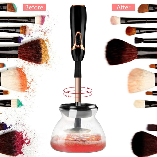 Makeup Brush Cleaner Dryer Super-Fast Electric Brush Cleaner Machine Automatic Brush Cleaner Spinner Makeup Brush Cleaner Tools