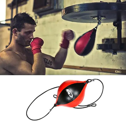 PU Leather Speed Bags for Boxing - Pear Boxing Speedbags for Boxing - MMA Training Speedball Reflex Ball Boxing Equipment Speedpunch