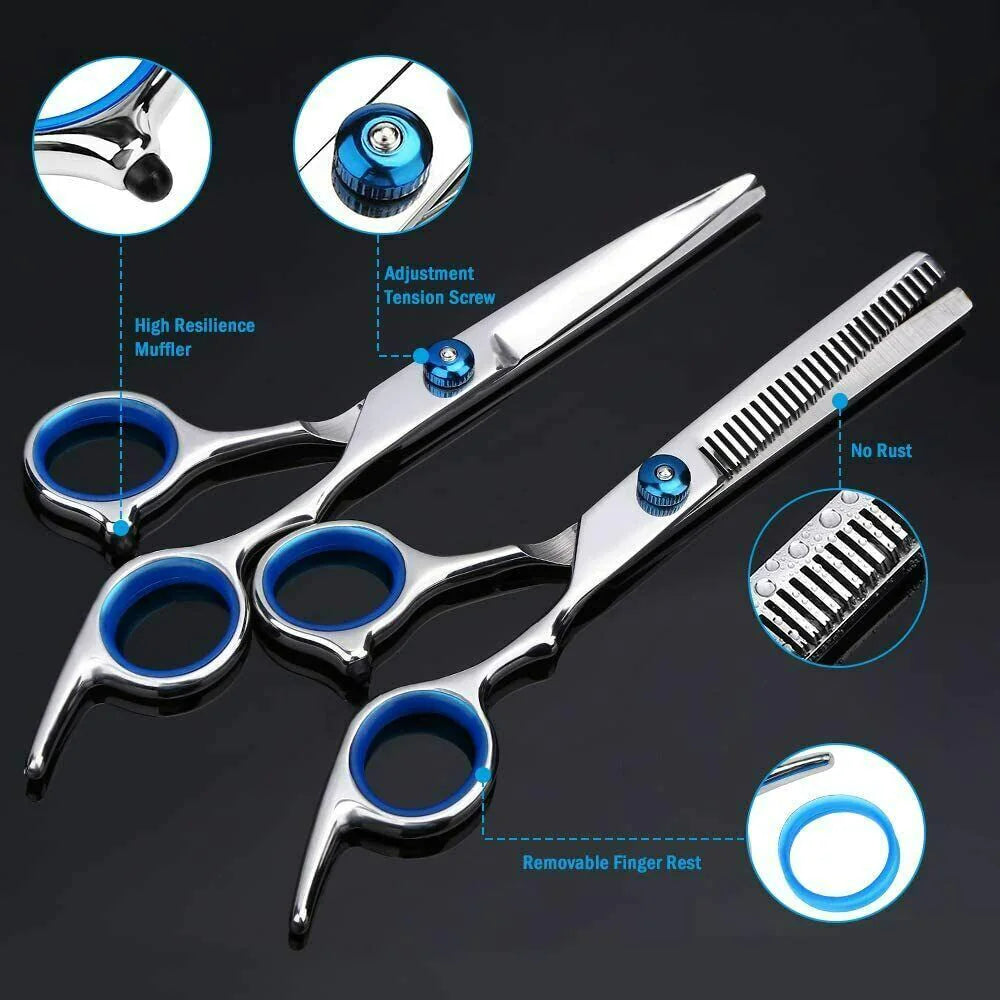 Professional Hair Cutting Thinning Scissors Barber Shears Hairdressing Salon Set