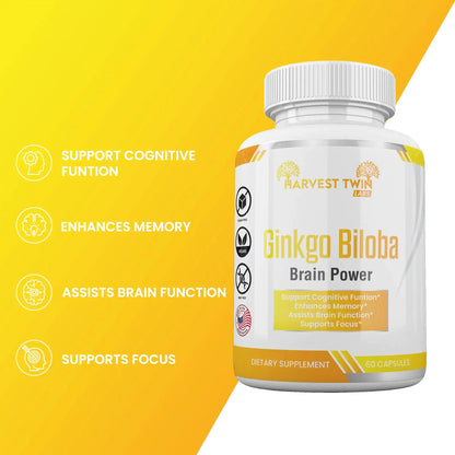 Harvest Twin Ginkgo Biloba Supplements