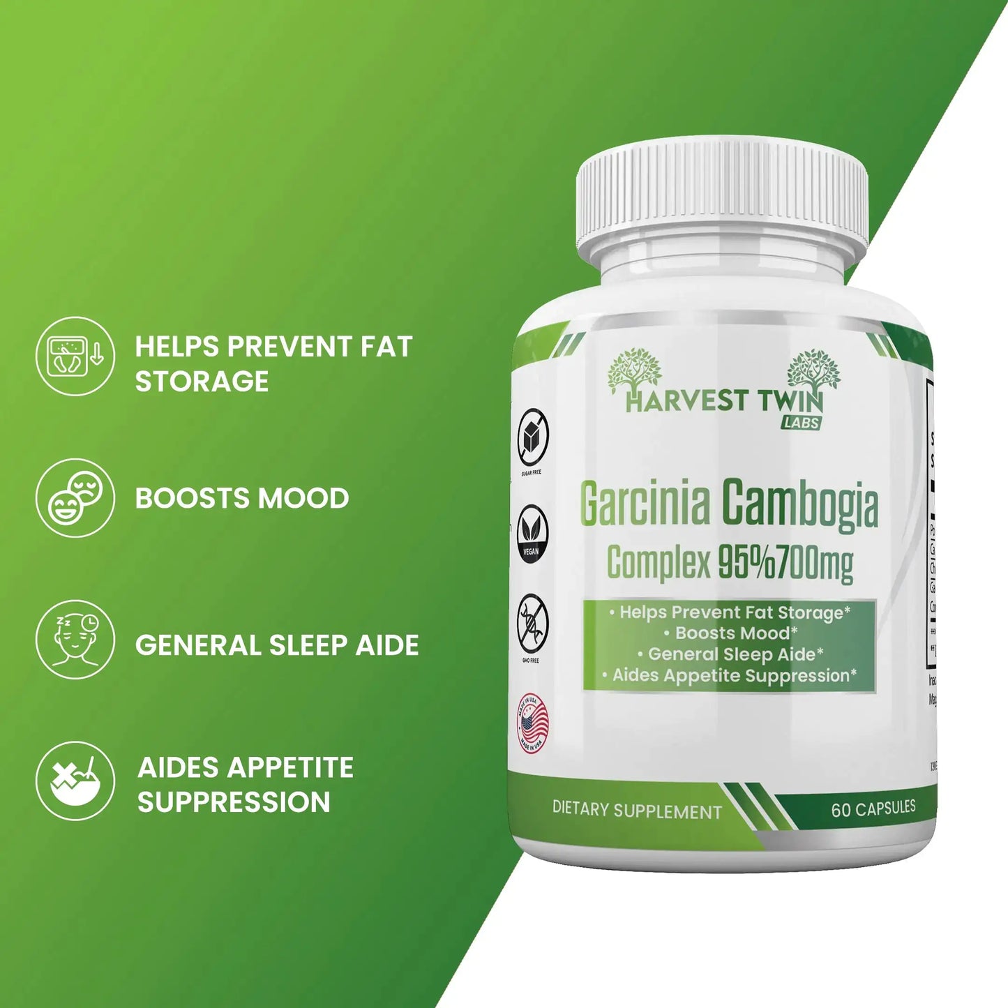 Harvest Twin Garcinia Cambogia Complex 95% - 700mg