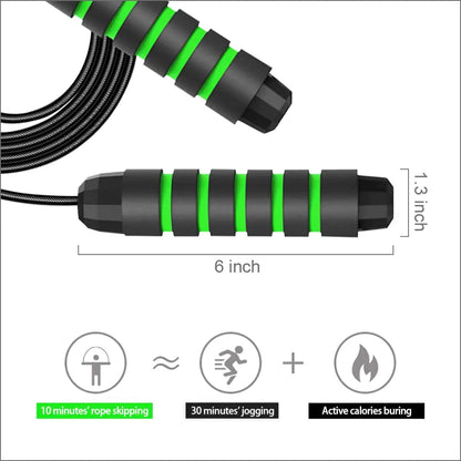 Jump Rope, Speed Skipping Jumping Rope Tangle-free Adjustable Rope with Rapid Ball Bearings & Soft Foam Handle for Fitness Workouts Fat Burning Exercises Boxing