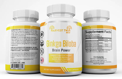 Harvest Twin Ginkgo Biloba Supplements