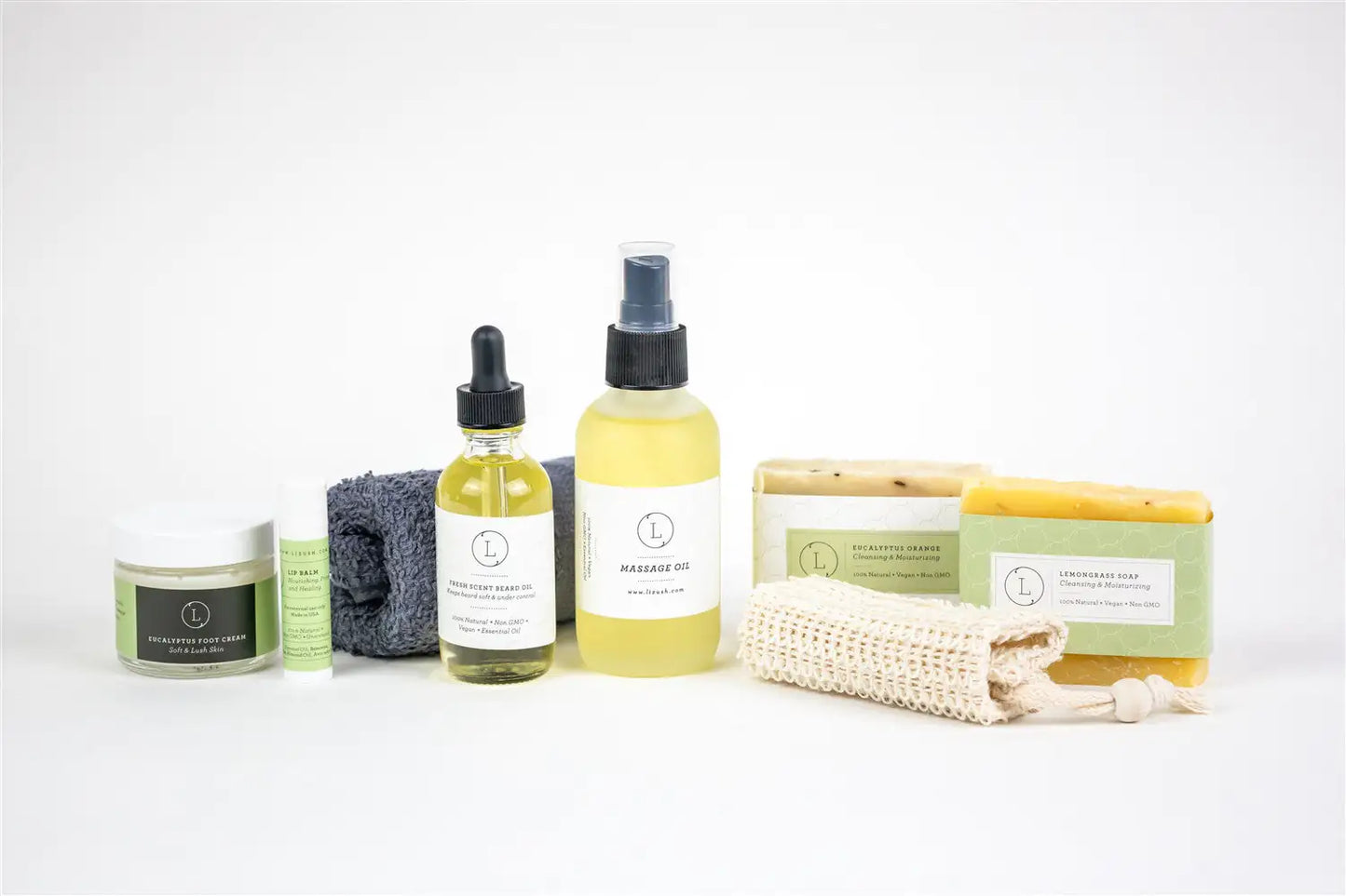 Fresh earthy Natural skincare set, Eucalyptus bath and body, Men Grooming kit/Body oil Gift.