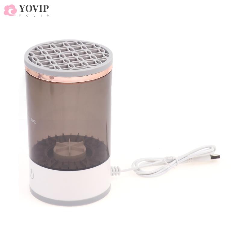 Electric Makeup Brush Cleaner Machine, Electric Cosmetic Automatic Brush Automatic Silicone Brush Cleaner Beauty Blender Cleanser Makeup Brush Cleaner Machine Electric Makeup Brush Cleaners