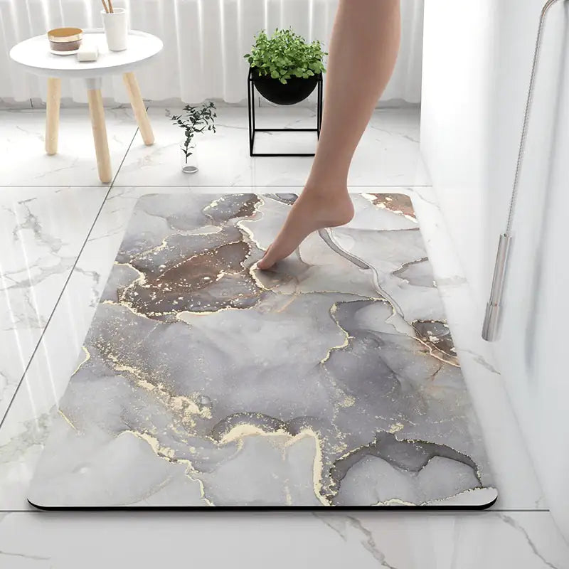 Bathroom Mat Quick Dry Shower Mats-Bathroom Floor Mats in Front of Bathtub 40x60cm