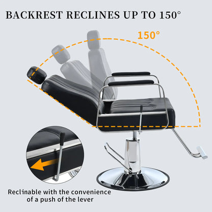 Metal Barber Salon Chair