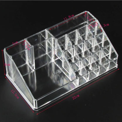 Makeup Organizer, 2 Pieces Set Acrylic Cosmetics Organizer, Detachable Makeup Storage Organizer Box