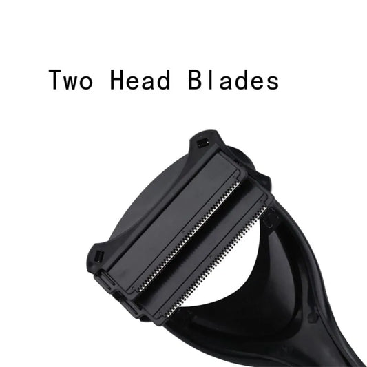 Men Over Size Two Head Blade Back Hair Shaver Trimmer