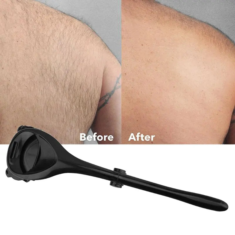 Men Over Size Two Head Blade Back Hair Shaver Trimmer