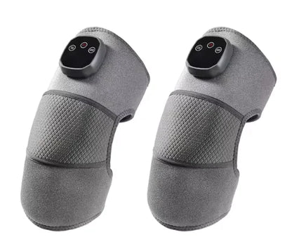 2PC Heated Vibration Knee Brace Massager, Heating Knee Pads with Massage, Vibration Massage Machine for Knee Shoulder Elbow