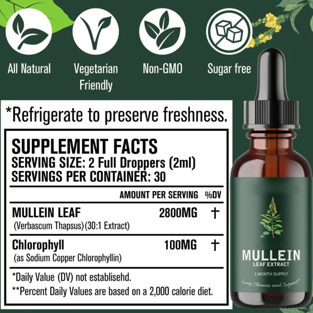 Mullein Leaf Extract Drops