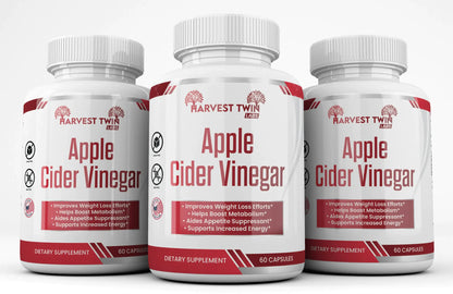 Harvest Twin Apple Cider Vinegar Gummy for Women & Men | 1000mg | Detox, Digestion & Skin | Support Keto Diet with Unrefined ACV Gummies With Folate, Vitamin B12, Pomegranate & Beet | 60 Count.