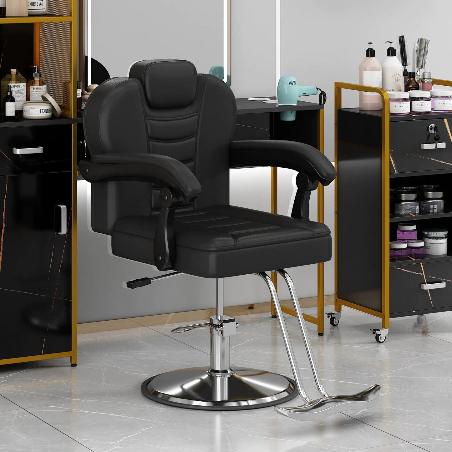 Metal Barber Salon Chair