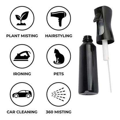 Continuous Hair Plant Mister Spray Bottle Fine Empty Small Mist Spray Bottles Mist Sprayer Water Alcohol Cleaning Spray Mist Bottle for Curly Hair Styling Products,Plants, 300ml