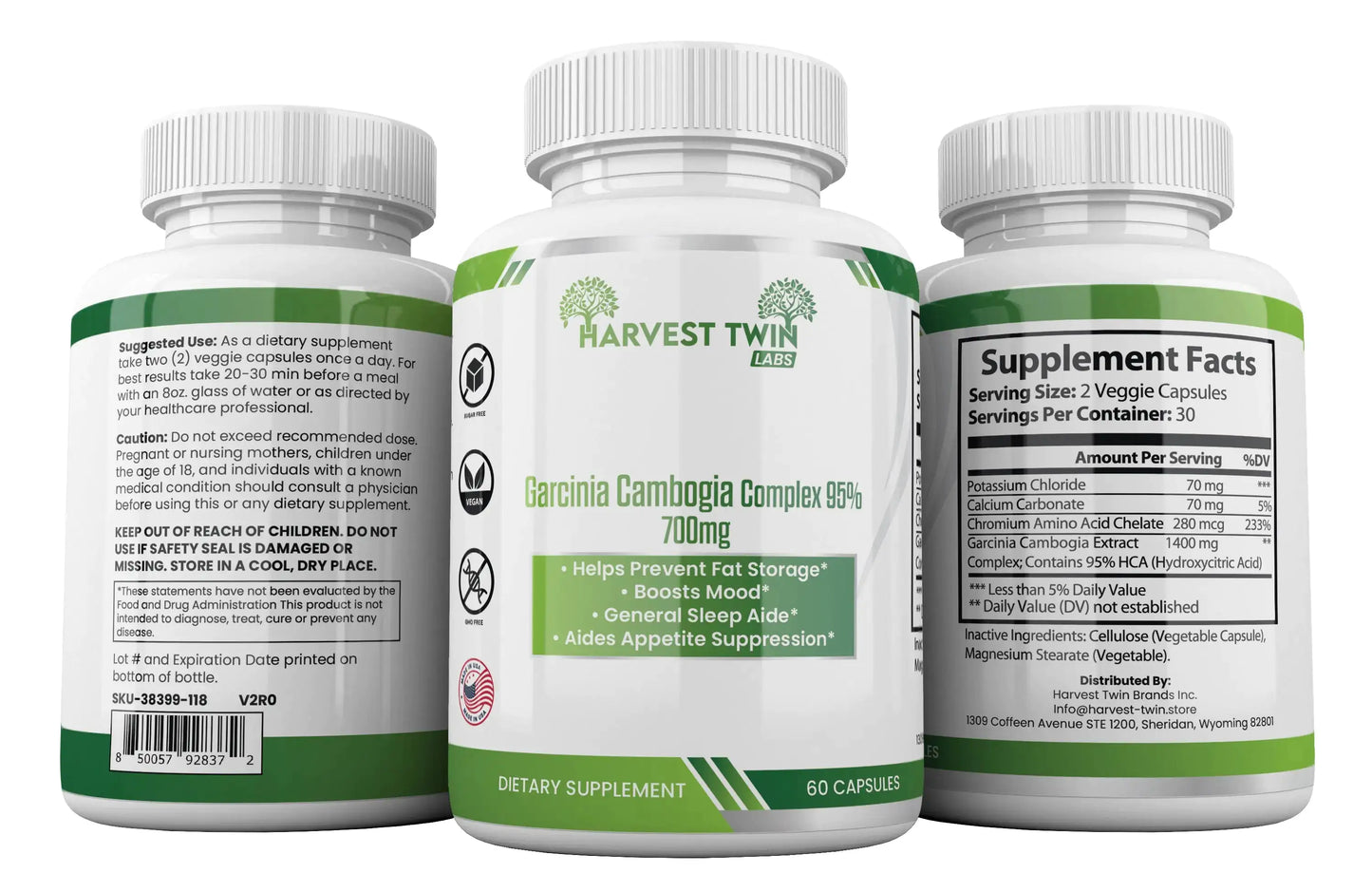 Harvest Twin Garcinia Cambogia Complex 95% - 700mg