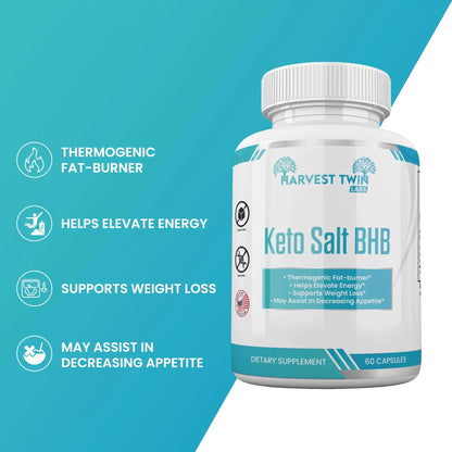 Harvest Twin Keto Salt BHB Supplements