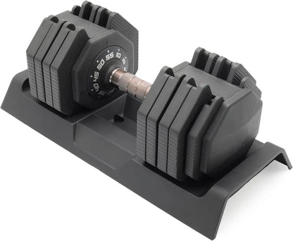 Adjustable Dumbbell with Rotating Handle for Weight Lifting and Fitness