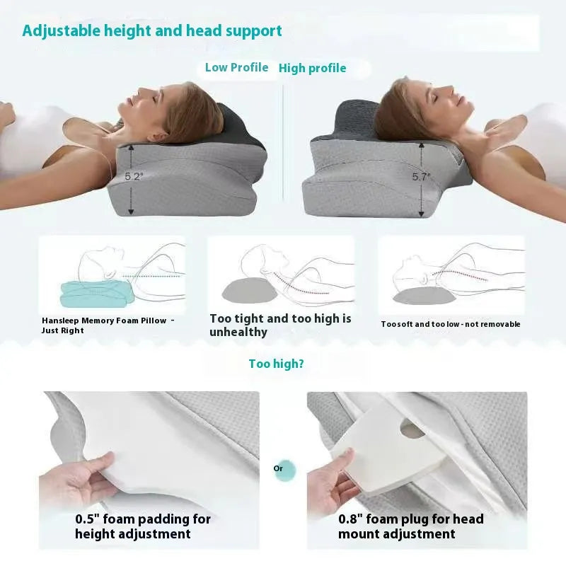 Memory Foam Cervical Support Pillow