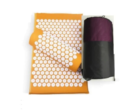 Acupressure Mat Massage Acupuncture Mat and Pillow Set Ideal for Neck, Back and Shoulder Pain Remedy and Stress Relief with Spike Points