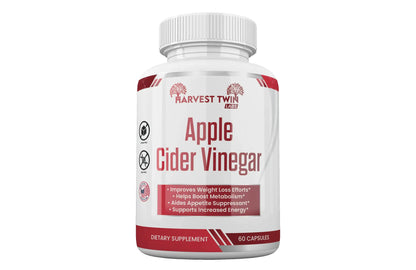 Harvest Twin Apple Cider Vinegar Gummy for Women & Men | 1000mg | Detox, Digestion & Skin | Support Keto Diet with Unrefined ACV Gummies With Folate, Vitamin B12, Pomegranate & Beet | 60 Count.