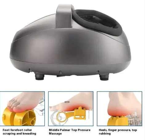 Foot Massager with Heat, Deep Kneading, Compression, Full Wrap Vibration Feet Massager Machine, Foot Warmer Under Desk, Size 13, Gifts for Men, Women