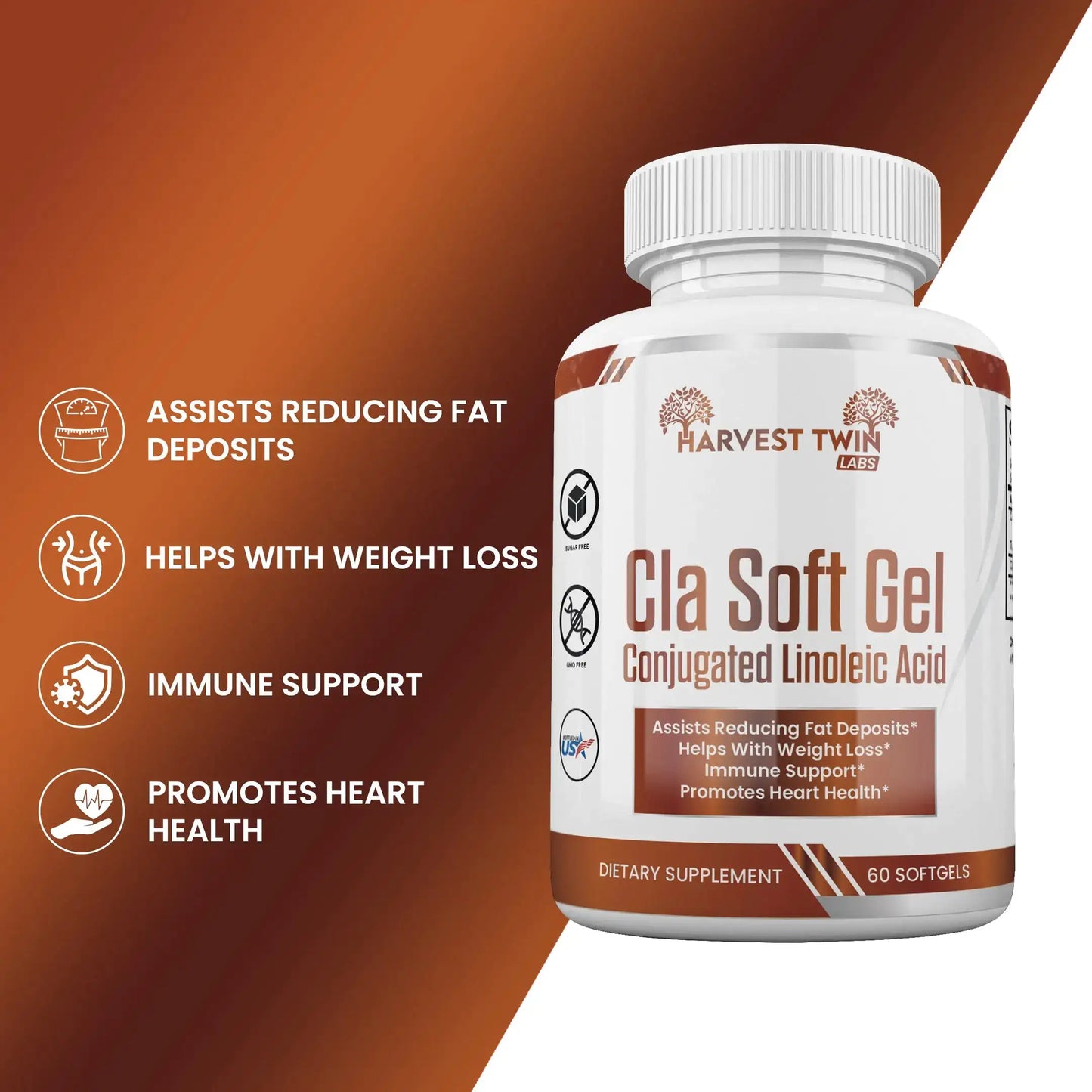 Harvest Twins CLA Softgel (conjugated linoleic acid)